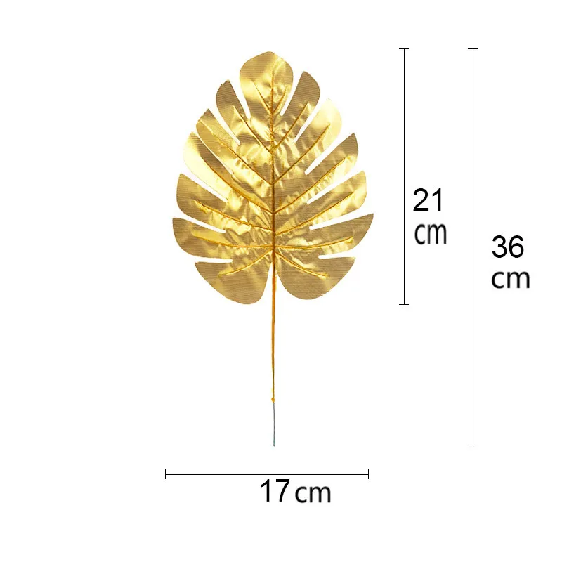 "Золотая серия" искусственные растения монстера пластиковые тропические Пальмовые Листья домашний сад Декор Аксессуары фотография Декор листья