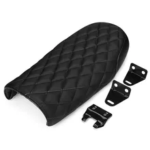 53 cm negro Racer motocicleta asiento vintage estilo impermeable asiento cómodo estética motocicleta asiento FIT para universal