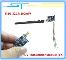 2014 Newest Boscam Mini FPV Tx 5.8G 32Ch 200mW Transmitter Module TX TS5823 RP-SMA for drone Quadcopter