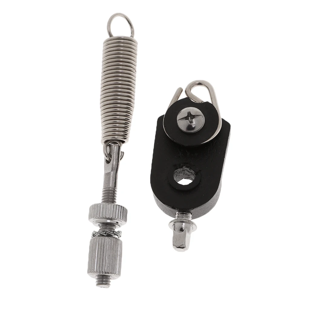 Tooyful Practical 2Pcs Drum Kit Foot Pedal D-ring Spring Cam, Tensioner, Springs Percussion Instrument Parts