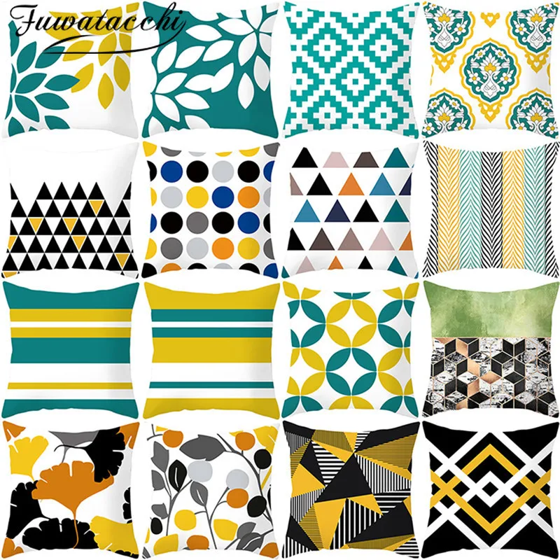 

Fuwatacchi Nordic Style Cushion Cover Geometric Striped Pattern Throw Pillow Cover Decoration for Home Sofa Pillowcases