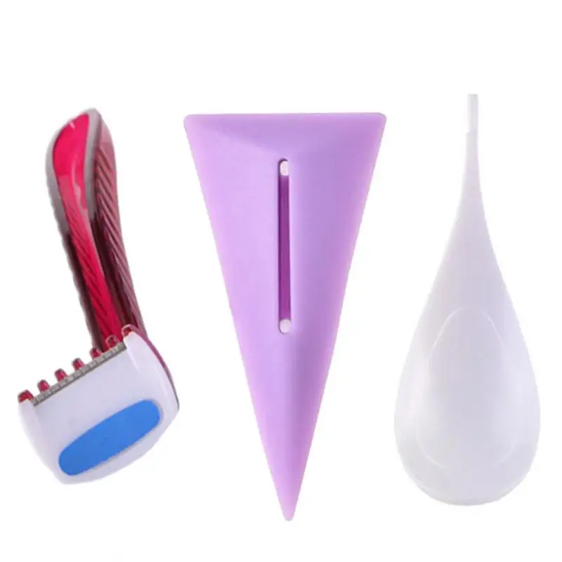 Women Bikini Dedicated Privates Shaving Stencil Sexy Female Pubic Hair Razor Intimate Shaping Beauty Device Tool - Цвет: 01