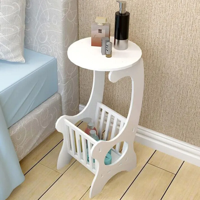 

European tea table. A small round table with several small racks.08