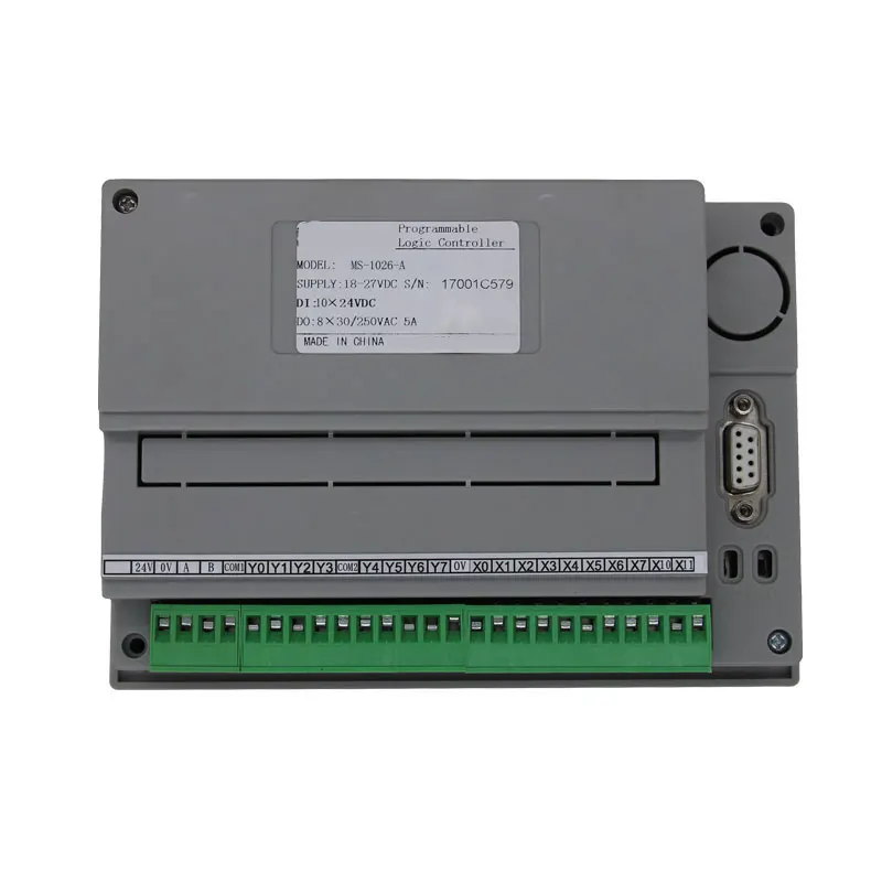 PLC и HMI OP320-A текстовый дисплей, 10DI 8DO 18MR релейный выход с rs485 4AD 2DA(0-10 В) часы реального времени