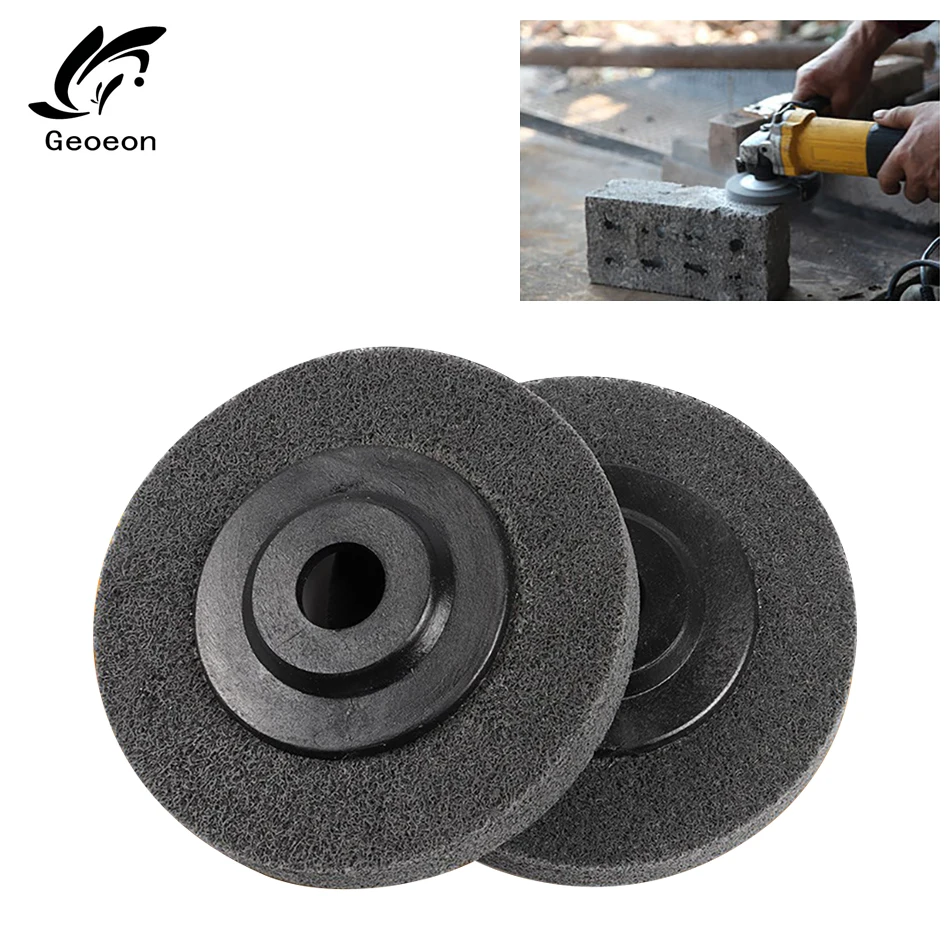 

Geoeon 1Pcs Non-woven Grinding Wheel Nylon Wheel olishing Whee Abrasive Tools For Metal Wood Surface Decoration Treatment A69