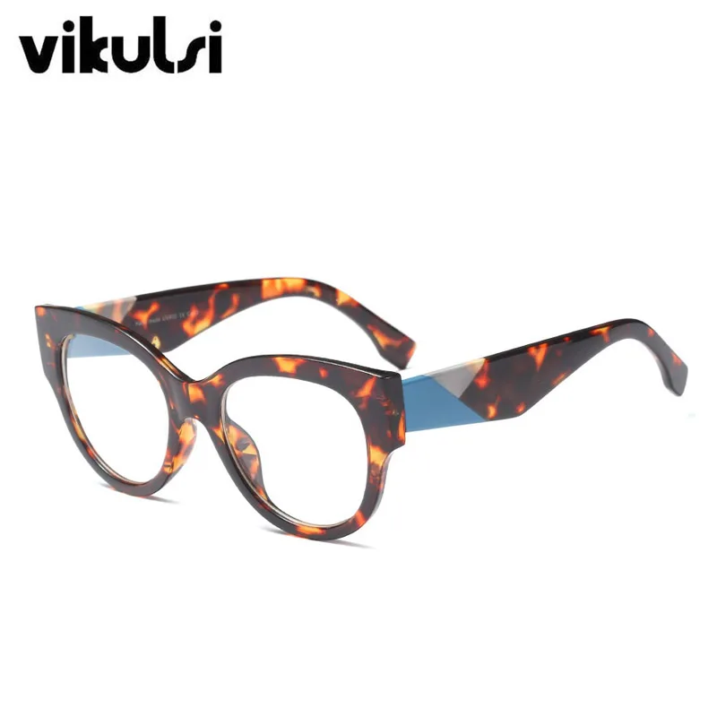 Брендовые прозрачные солнцезащитные очки "кошачий глаз", женские прозрачные очки, оправа для очков, винтажные очки, модные солнцезащитные очки, женские Оттенки UV400 - Цвет оправы: D622 C6 leopard