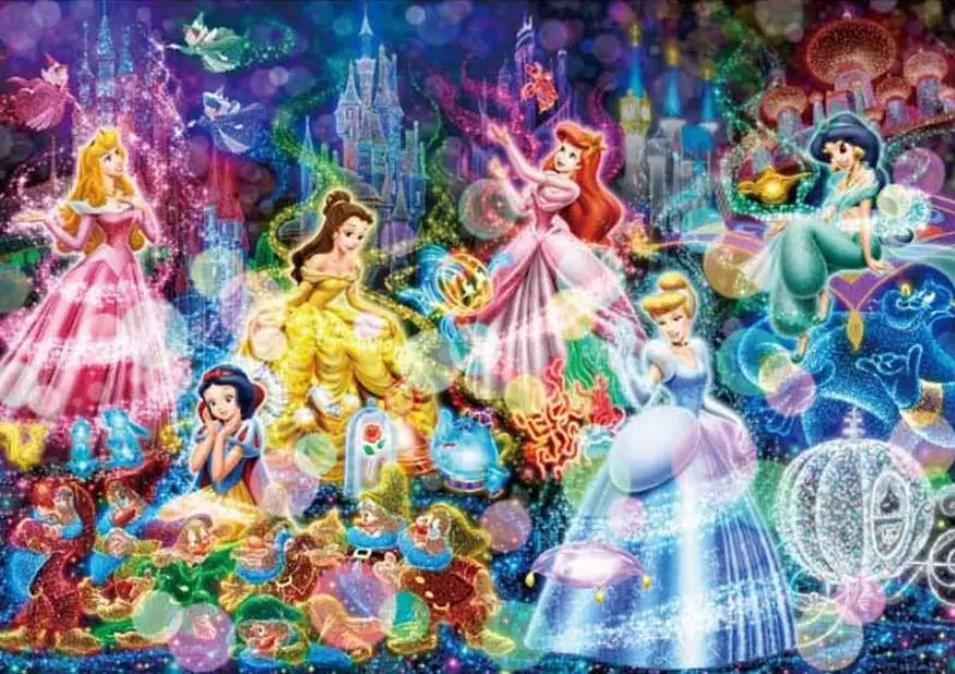 

Diy Diamond Painting Cross Stitch Kits Full Diamond Embroidery Cartoon princess Needlework Diamond Mosaic Home Decor