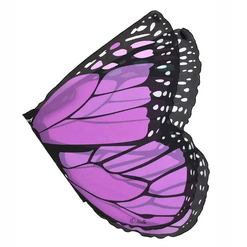 Сказочный карнавальный костюм принцессы бабочка крыло шаль накидка-палантин дети мальчики девочки шарф обертывание аксессуары - Цвет: 2