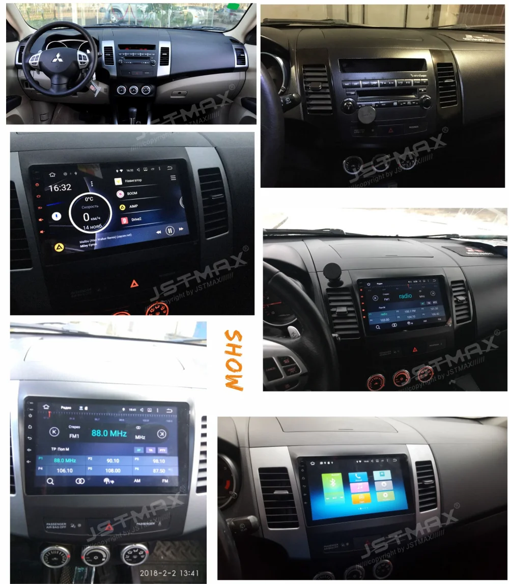 Perfect JSTMAX 9" Android 8.0 Car GPS Radio Player for Mitsubishi Outlander 2007-2013 with Octa Core 4GB+32GB Auto Stereo Multimedia 2 Perfect JSTMAX 9" Android 8.0 Car GPS Radio Player for Mitsubishi Outlander 2007-2013 with Octa Core 4GB+32GB Auto Stereo Multimedia 2