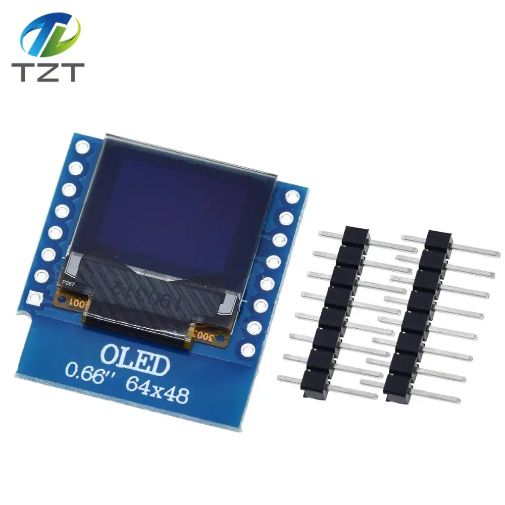 Модуль органического светодиода SSD1306 экран 0 66 дюйма 64x48 для WeMos D1 MINI ESP8266 ESP32 Arduino AVR
