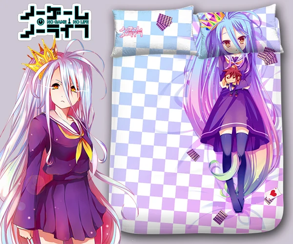 

Hobby Express Shiro - No Game No Life Japanese Anime Bed Blanket or Duvet Cover 2