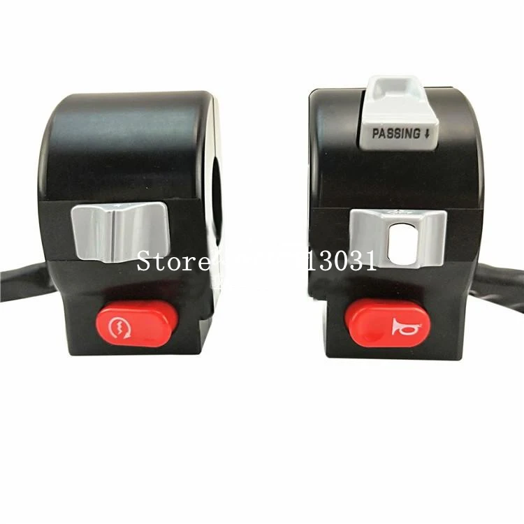 Electric Motorcycle Scooter Switch Assembly Cnc Aluminum Alloy 22mm For Yamaha - Цвет: Черный