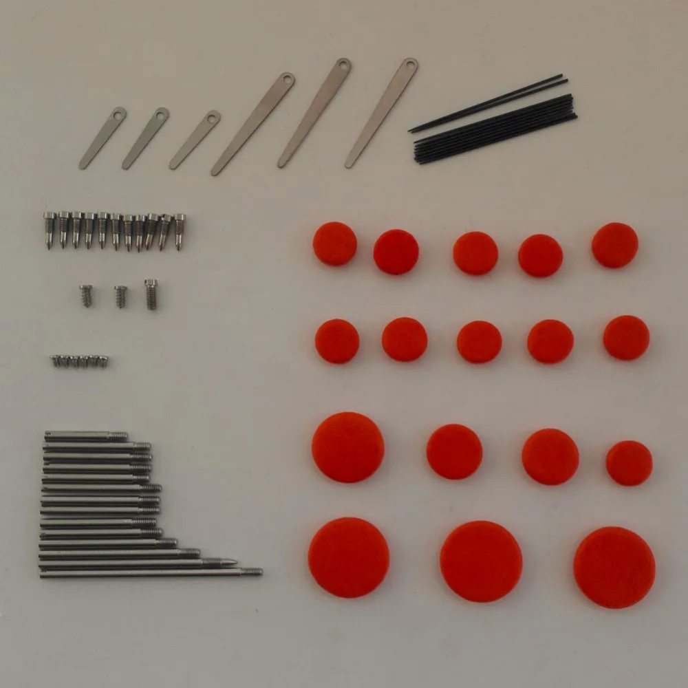 

Orange Red Leather Bb Clarinet Pads Screws Spring Rollers In Clarinet Repair