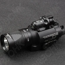 Тактический оружие лампа белого света и ИК Выход для Глок и Пикатинни базы Алюминий 400 В ИК черный R4038