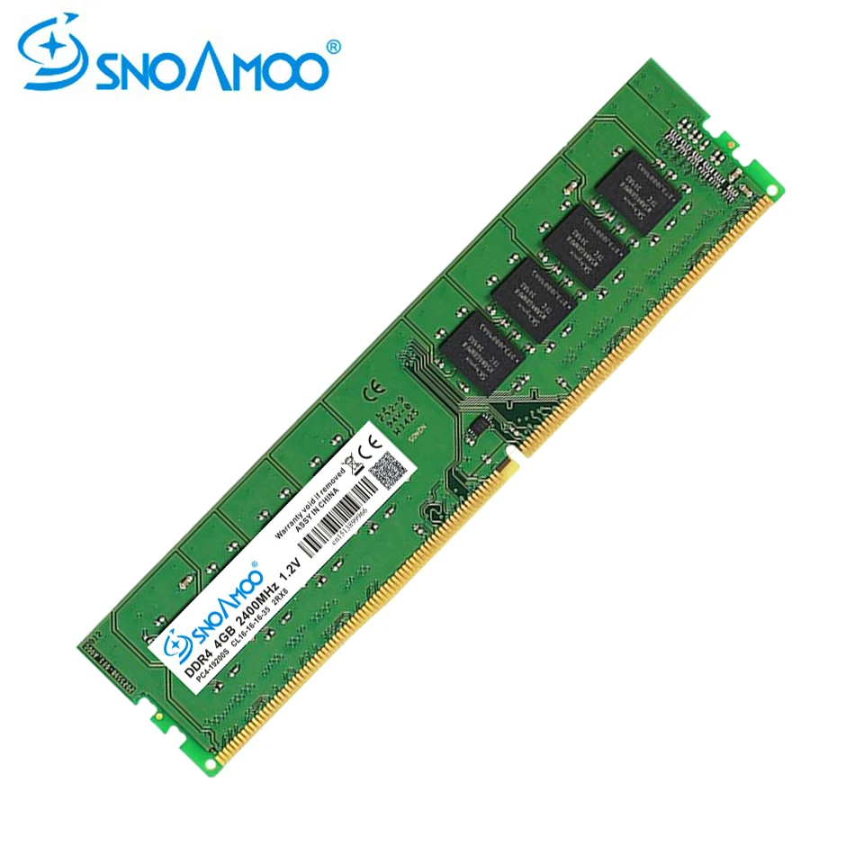 Оперативная память SNOAMOO DDR4, память для настольного ПК, 4 ГБ, 8 ГБ, 2133, 2400 МГц, CL15, PC4-17000S, 288 Pin, DIMM для Intel, компьютер, пожизненная Гарантия