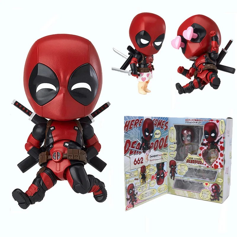 

10cm Superhero Dead Pool Deadpool Orechan Edition 662 PVC Action Figure Toy