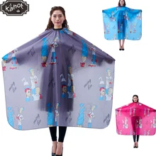 Профессиональная накидка для укладки волос, мультяшная раскраска для стрижки волос для взрослых, водостойкая накидка для парикмахеров, тканевые накидки