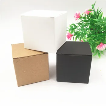 

Classic Cube Kraft Pape Gift Packing Boxes DIY Handmade Cake Jewelry Soap Cosmetics Chocolates Candy Box Wholesale 24Pcs/Lot