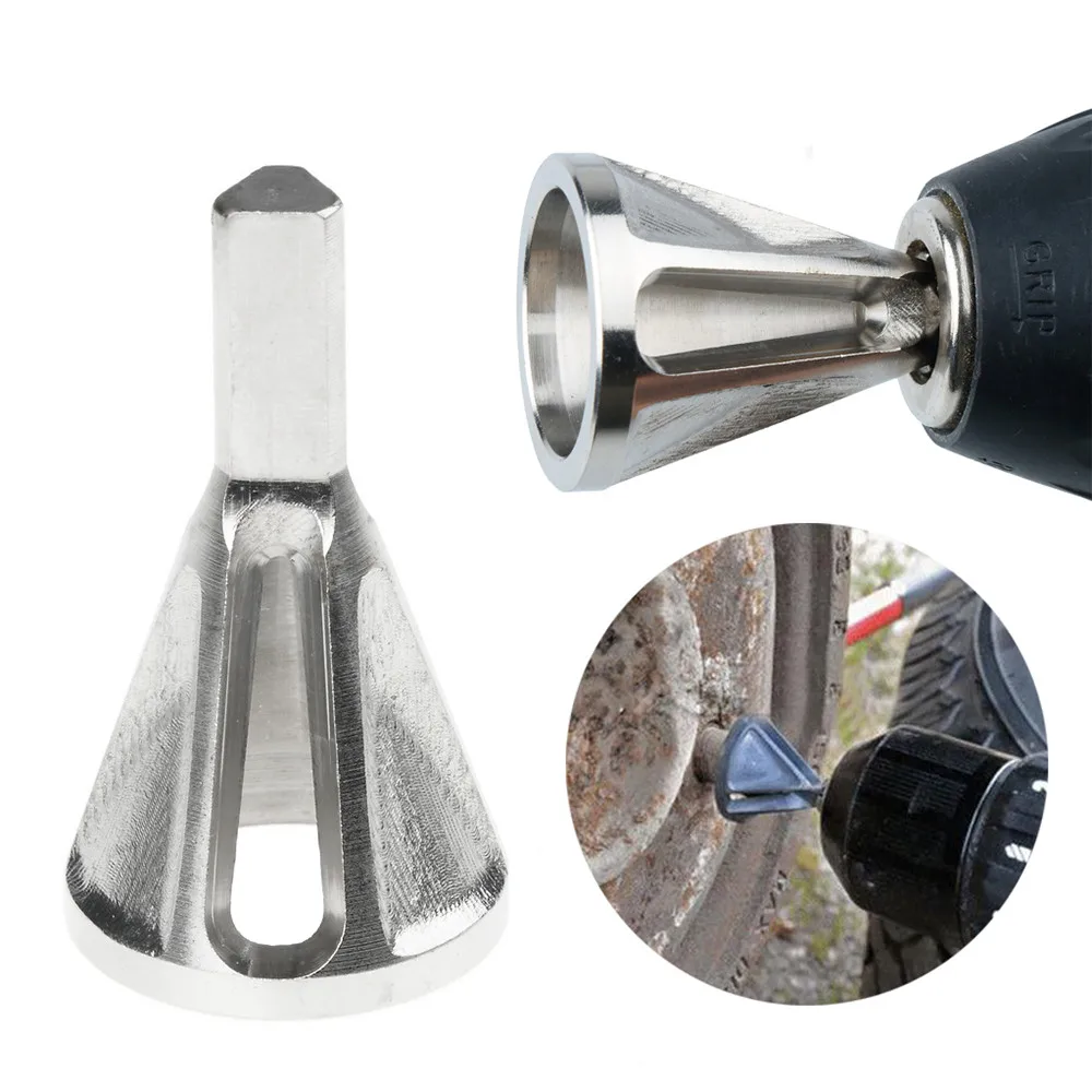 Tire Repair Tools Stainless Steel External Chamfer Tool Drill Bit Remove Burr Silver chuck drill bit car deburring tool 14