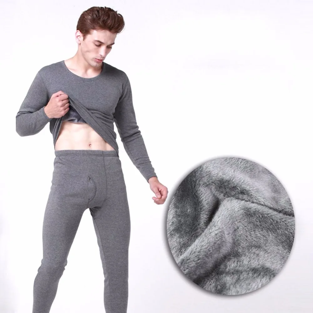 

Men's Thermal Underwear Sets Winter Warm Men's Underwear Men's Thick Thermal Underwear Long Johns NEW V3