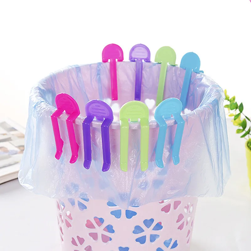 

2pcs Anti-slip Anti-dropping Candy Color Trash Can Clamp Clips for Fixing Garbage Rubbish Waste Bin Bags