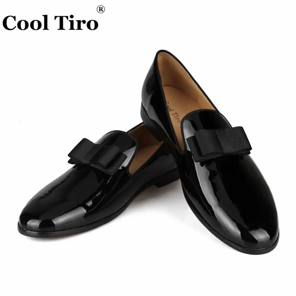 PATENT LEATHER Loafers SLIPPERS WITH SILK BOW (5)
