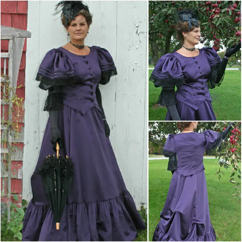 

HIstory!Customer-made Victorian dress 1860s Civil war Dress Scarlett Theater Costume Halloween Renaissance Dress V-1451