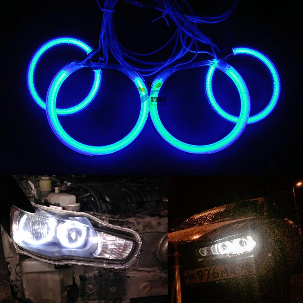 7000K White CCFL Angel Eyes Halo Ring Kit Replacement For Mitsubishi