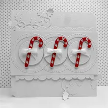 

Naifumodo Candy Cane Metal Cutting Dies for Scrapbooking New 2019 Crafts Cuts Card Making Album Embossing Stencil