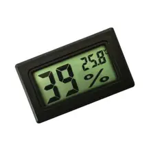 Мини Черный Цифровой ЖК-дисплей термометр гигрометр Температура Крытый удобный датчик температуры измеритель влажности инструмент