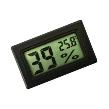 

Mini Black Digital LCD Display Thermometer Hygrometer Temperature Indoor Convenient Temperature Sensor Humidity Meter Instrument