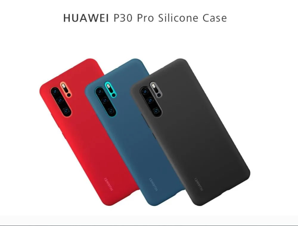

New 2019 Original HUAWEI P30 Pro Silicone Case 4-corner protection Soft silicon rubber material