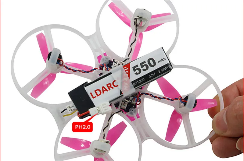 KINGKONG LDARC TINY 8X 85mm Mini FPV Drone w 5.8G Camera 25mW VTX Betaflight F3 Flight Controller 8520 Brushed Motor VS Tiny 6 7 (25)
