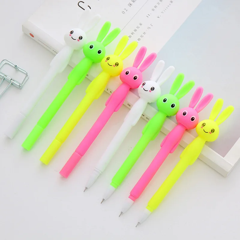 

Jonvon Satone 12pcs Creative Stationery Cartoon Rabbit Gel Pen School Stationery Rabbit Pens Office For Girls Kawaii Pen Cute
