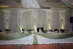Бесплатная доставка белое свадебное фон с блестящей серебряной гирлянды 3 м высокий х 6 м Длина Свадебные украшения