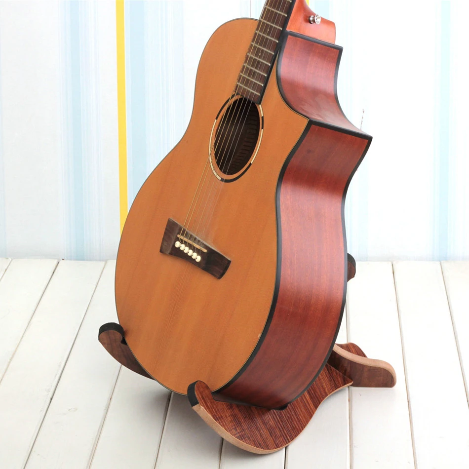 Longteam Soporte de madera para guitarra, hecho a mano, suelo de madera de sólido, lo mejor para guitarras acústicas, eléctricas y clásicas|Partes y accesorios de guitarras| - AliExpress