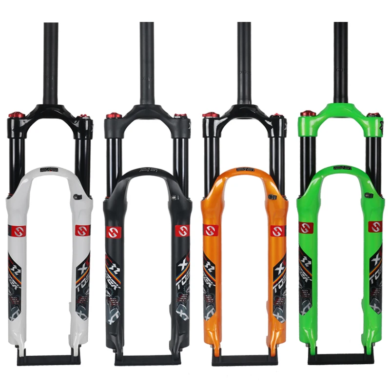 

1pcs 26/27.5/29ER Bicycle fork Travel 120 mm Bicycle suspension Mountain MTB bike of air damping front fork 4 colors available