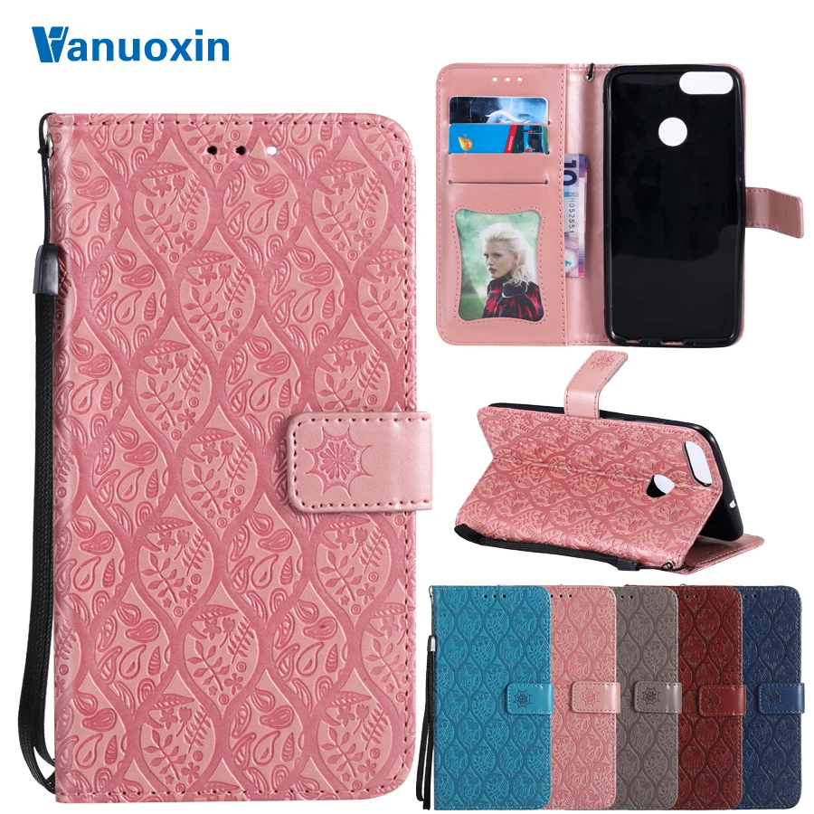 

For Fundas Huawei P smart case cover on for Coque Huawei enjoy 7s case Luxury Wallet Flip Leather Case Psmart Capa Phone cases