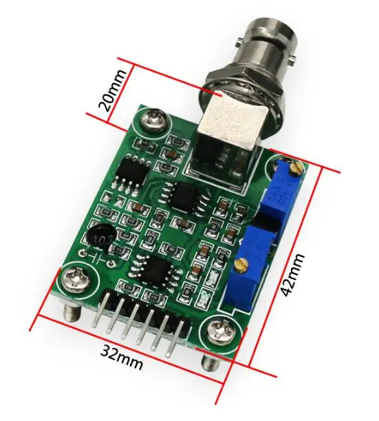 Плата преобразователя сигнала рН цепи модуль щит датчика для arduino SCM сбора данных качества воды BNC подключения