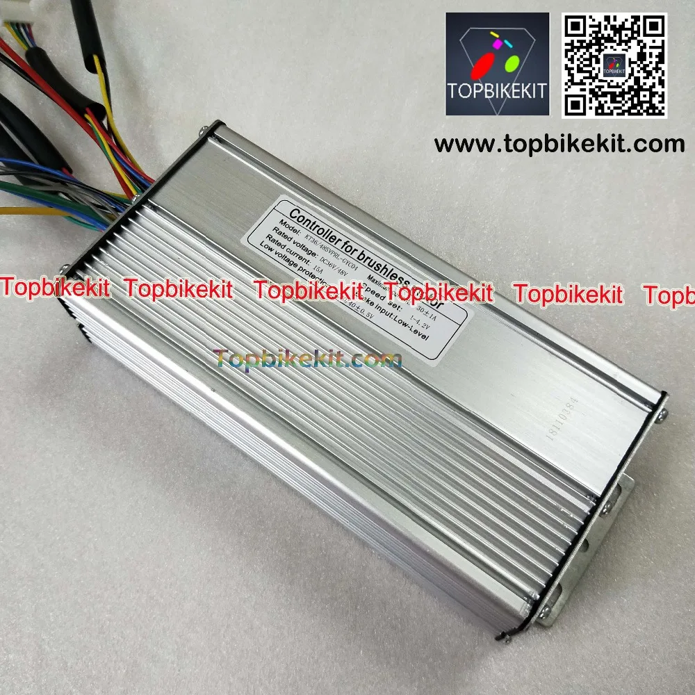 Контроллер электровелосипеда 36V 500W 48V 500W 12 Mosfet KT крутящий момент моделирование синусовое управление цилиндрическая литий-ионный аккумулятор мотор детали для электровелосипеда