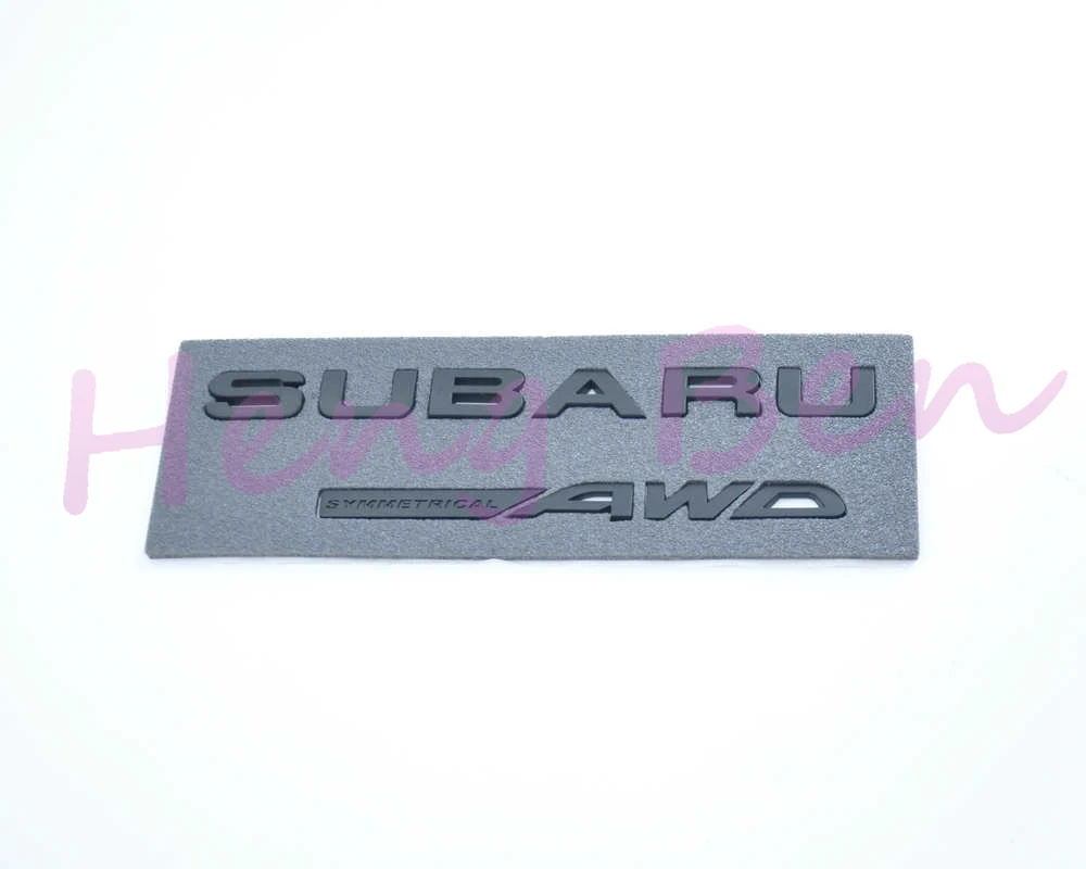 HB 3D отличный гладкий глянцевый металлический значок STI эмблема наклейка для Subaru STI WRX аксессуары для стайлинга автомобилей - Цвет: Matte Subaru