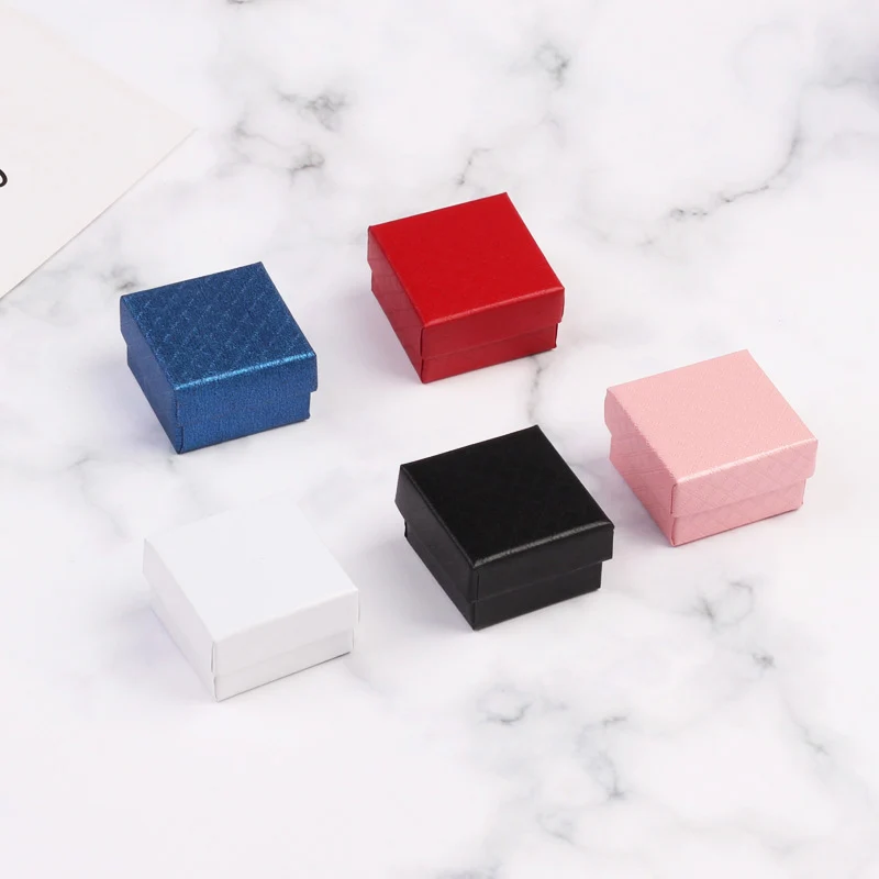 Bumpy Алмазный Стиль бумажные коробки для сережек для ювелирных изделий Подарочная коробка-дисплей многоцветный дисплей упаковка с губкой 1 шт