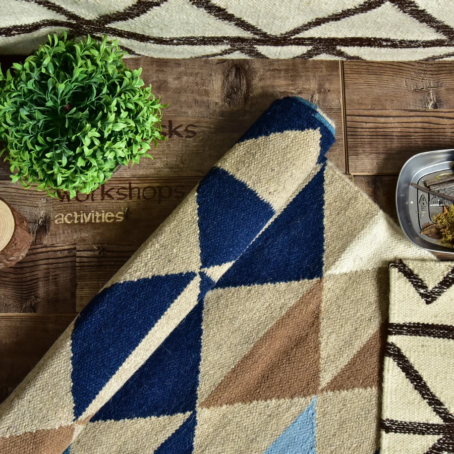 Индия Восточная Азия Северный Тип шерсть гостиная для чайного столика, дивана коридор прикроватный коврик одеяло коврик геометрический gc195kliyg28