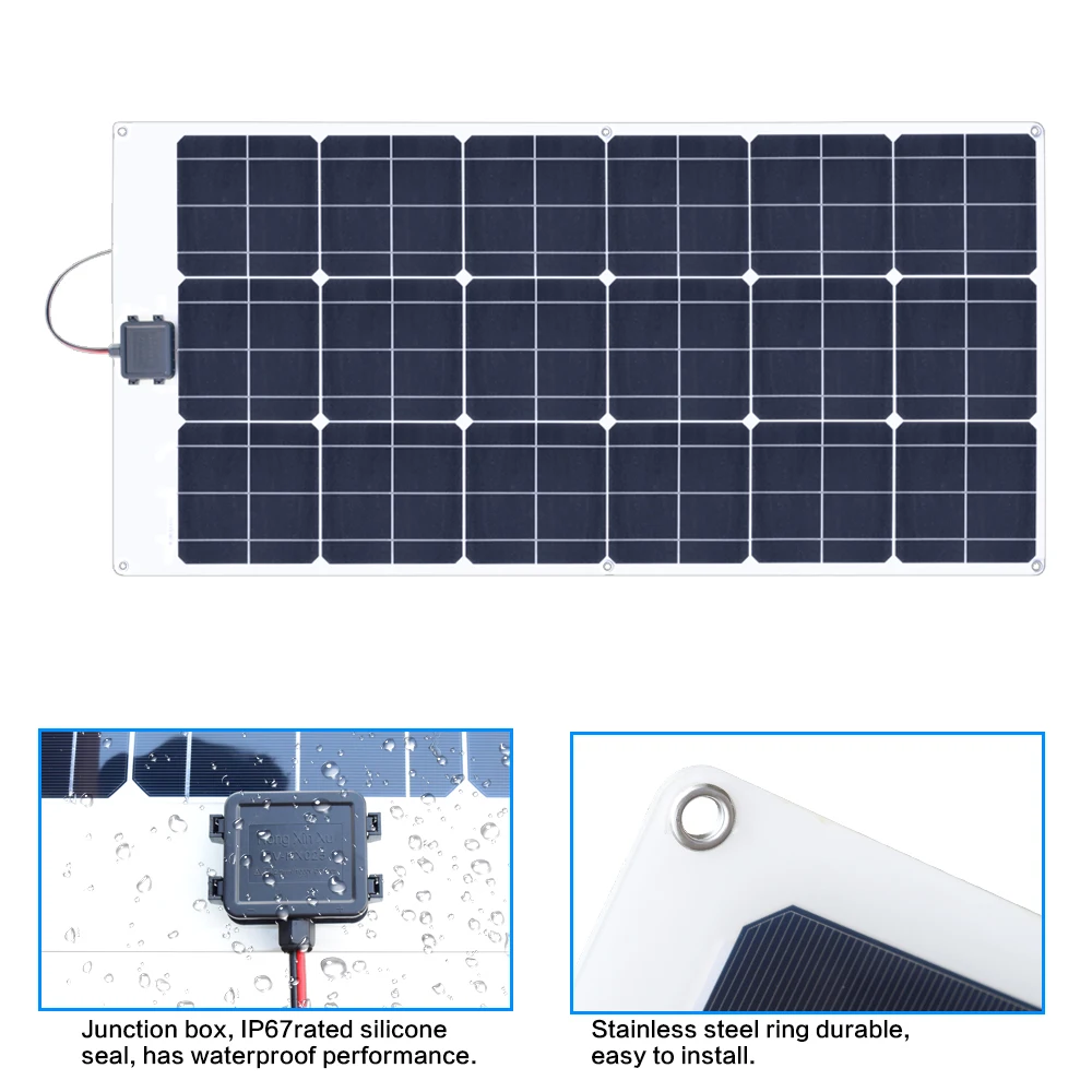80W 18V Flexible solar panel 6