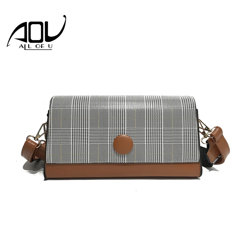 

2018 Women Messenger Bags Luxury Handbag Famous Brand Women Plaid Lattice Bags Designer Chain Crossbody Bags for Women Bolsa Sac