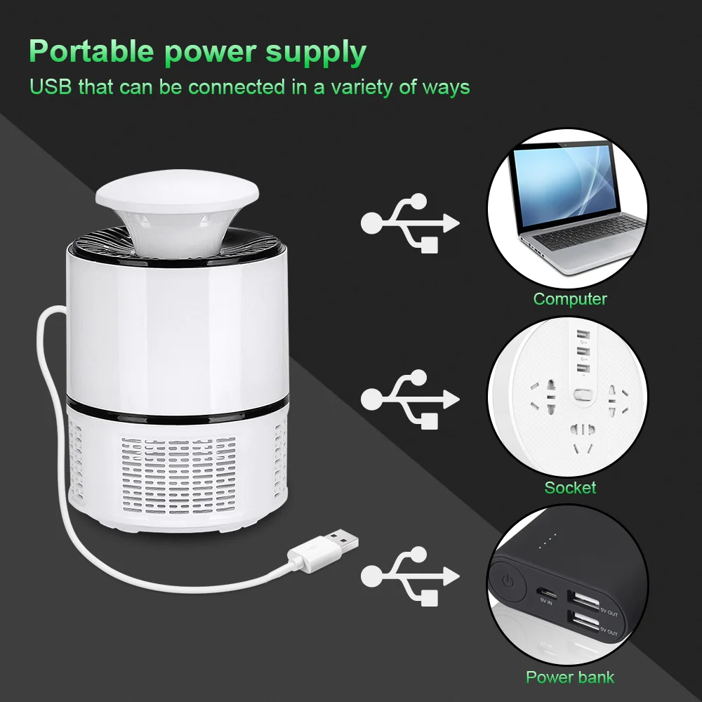  CHIZAO Mosquito killer USB electric mosquito killer Lamp Photocatalysis mute Light LED bug zapper i - 33049510349