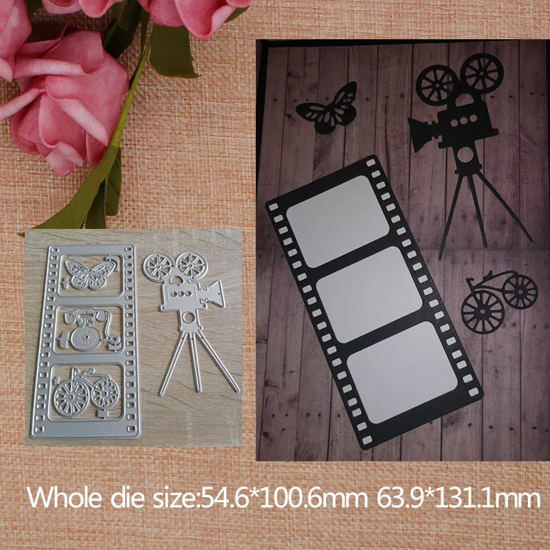 

2019 New Film Camera Metal Cutting Dies Stencil Scrapbooking Embossing For Paper Card DIY Crafts Tools