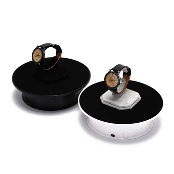 

360 Degree Rotating Turntable Jewelry Display Stand For Photography Video Shooting Props Turntable Battery(no battery)