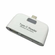 3 в 1 Micro SD OTG картридер Тип c Micro USB многофункциональный устройство чтения карт памяти, адаптер для macBook телефон