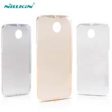 Pour Google Nexus 6 cas Nillkin Nature Série Ultra Mince TPU cas Pour Motorola Google Nexus 6 Souple Retour Couverture mobile téléphone cas